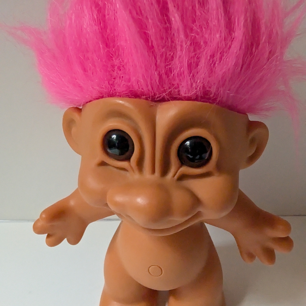 Large Trolls Toy with Pink Hair